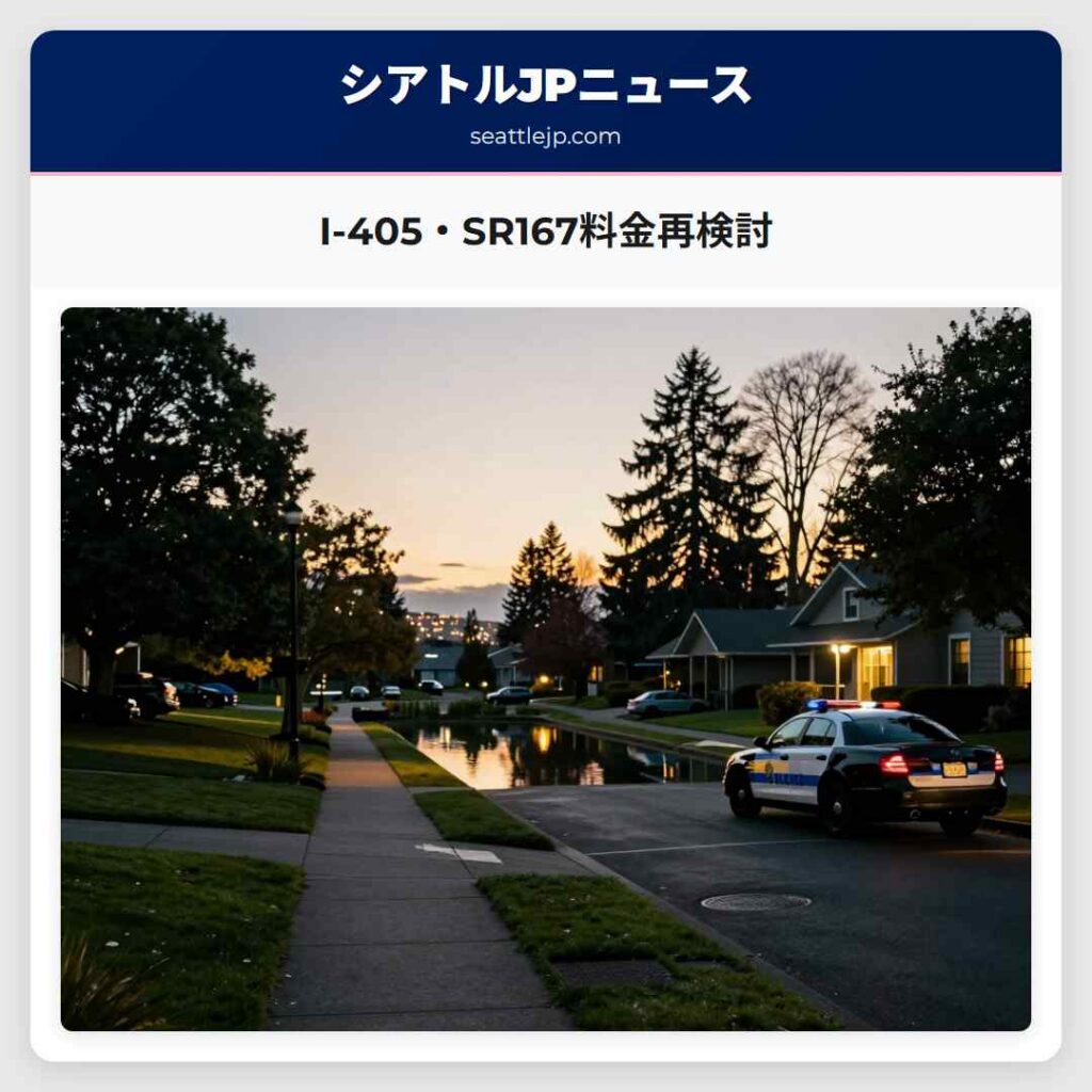 I-405・SR167料金再検討