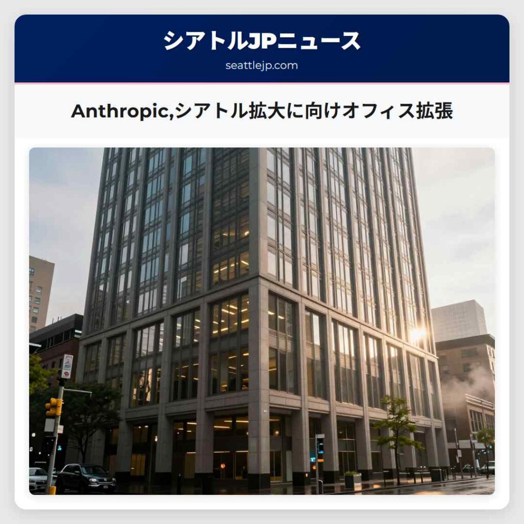 Anthropic,シアトル拡大に向けオフィス拡張