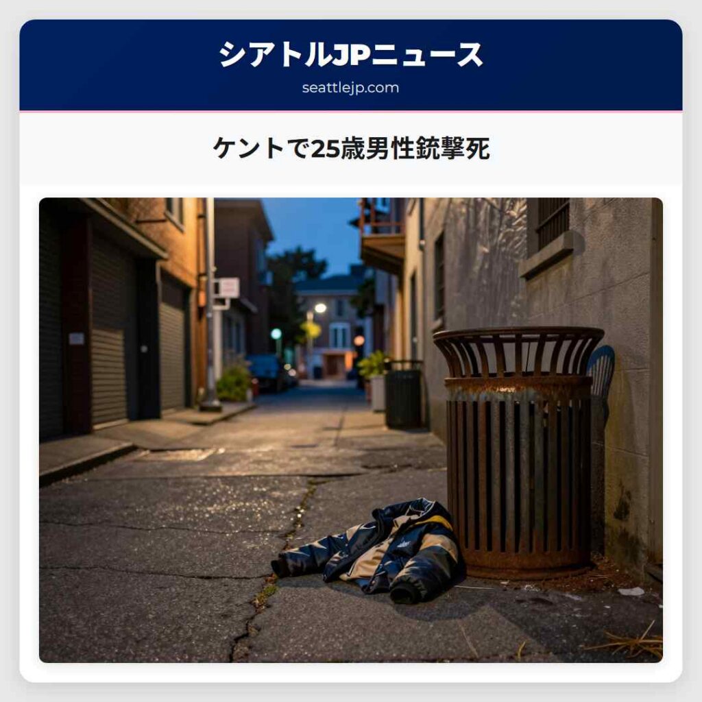 ケントで25歳男性銃撃死