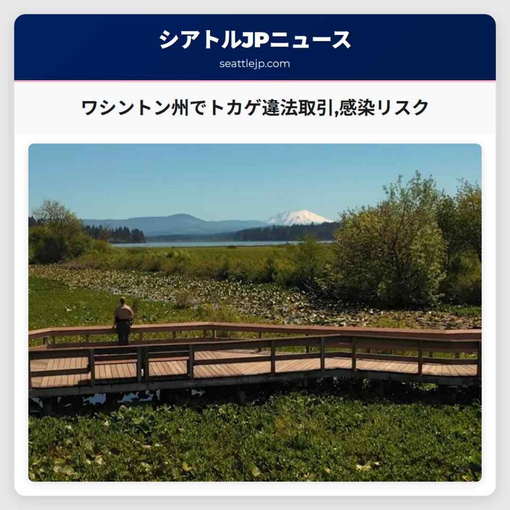 ワシントン州でトカゲ違法取引,感染リスク