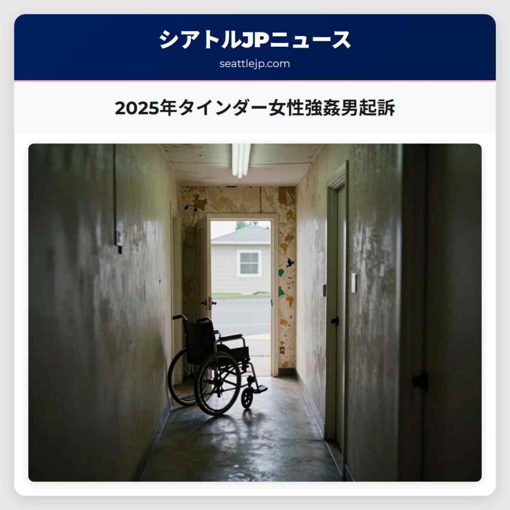 2025年タインダー女性強姦男起訴