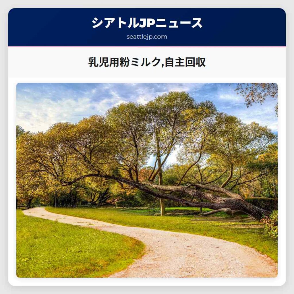 乳児用粉ミルク,自主回収