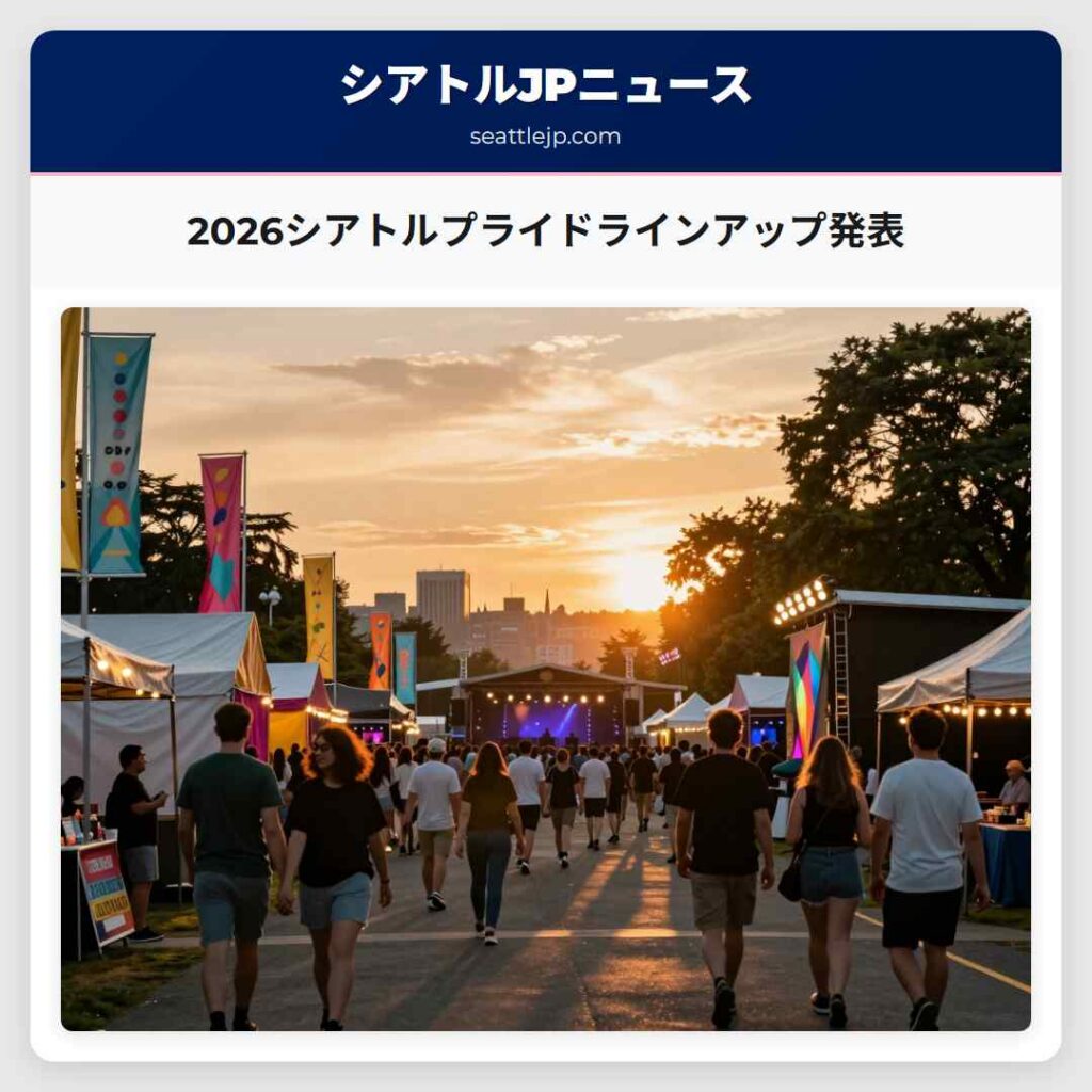 2026シアトルプライドラインアップ発表