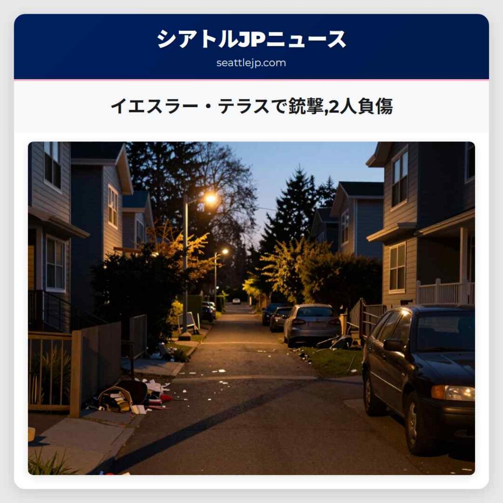イエスラー・テラスで銃撃,2人負傷