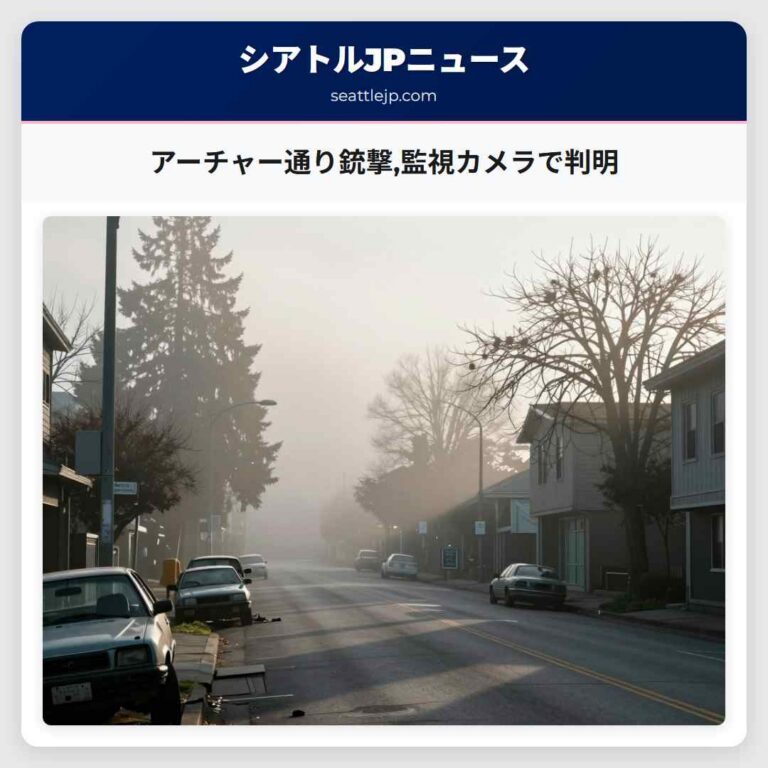 アーチャー通り銃撃監視カメラで判明