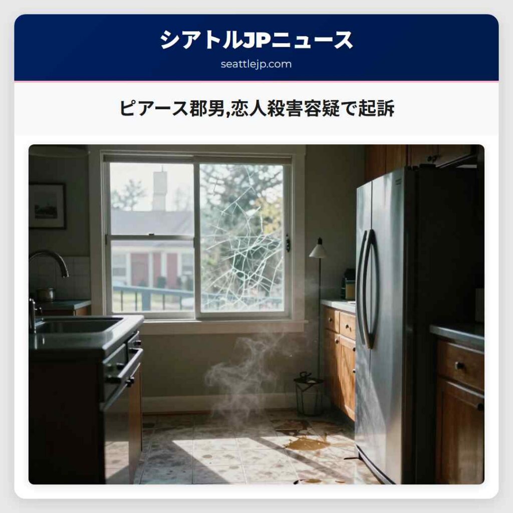 ピアース郡男,恋人殺害容疑で起訴