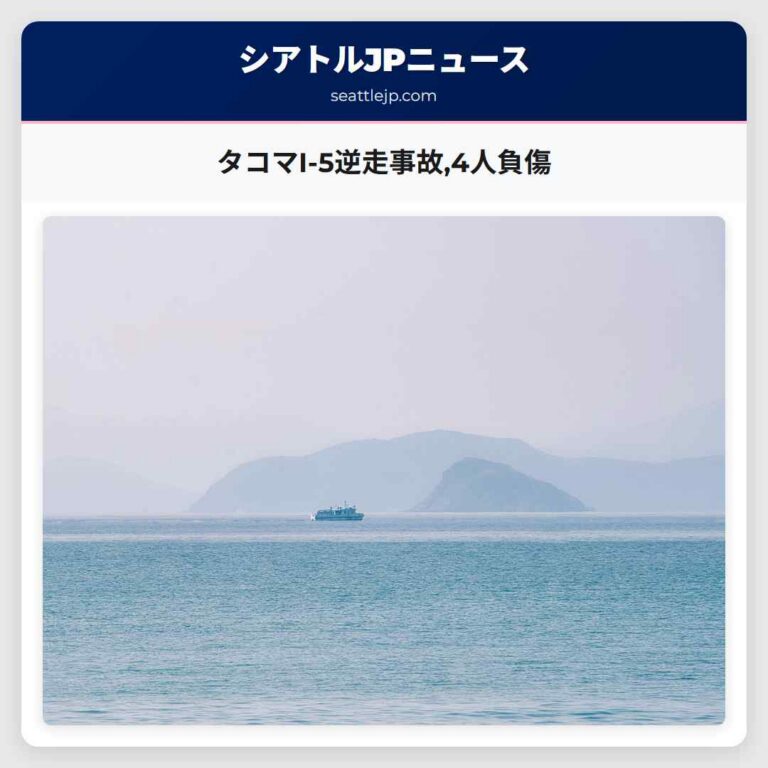 タコマI-5逆走事故4人負傷