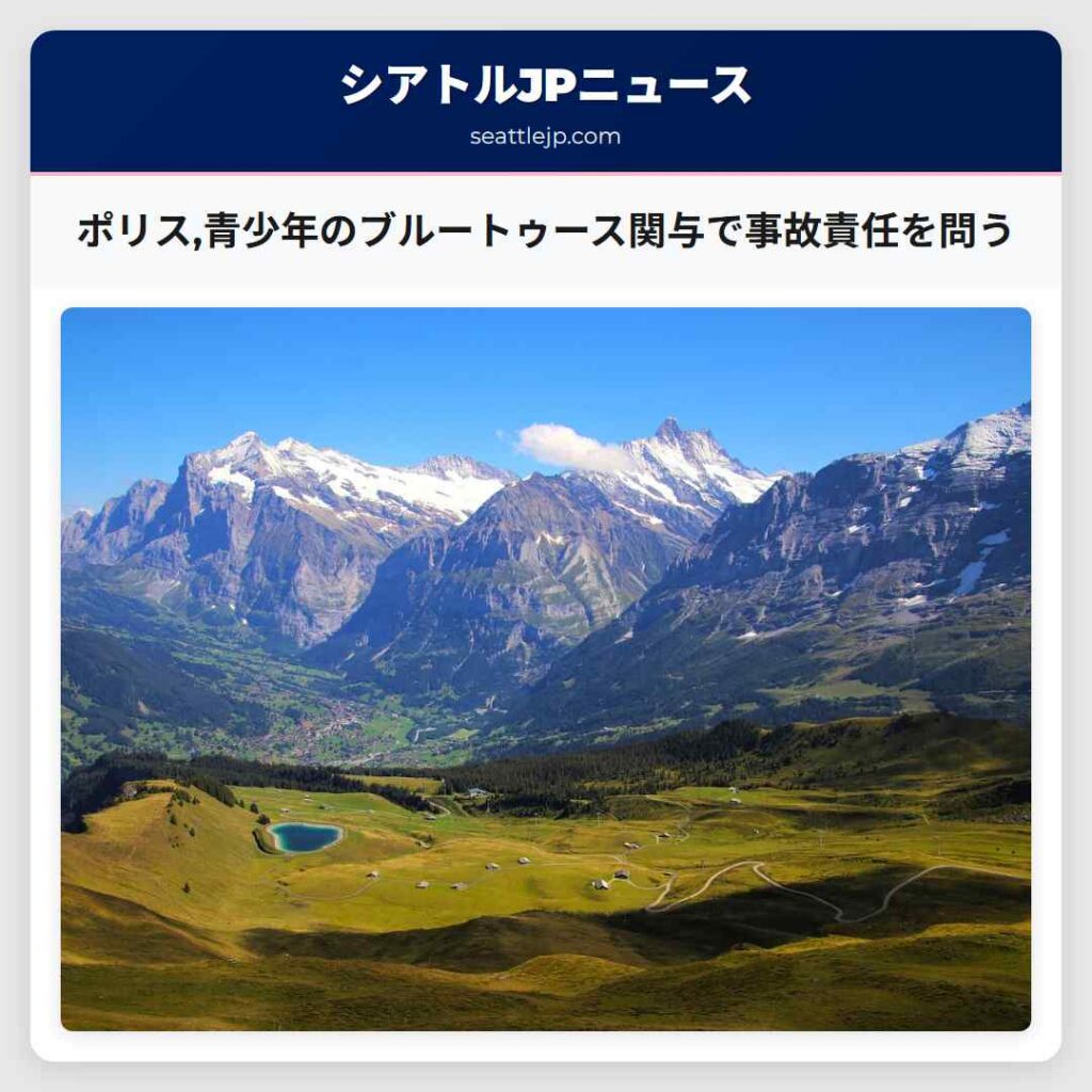 ポリス,青少年のブルートゥース関与で事故責任を問う