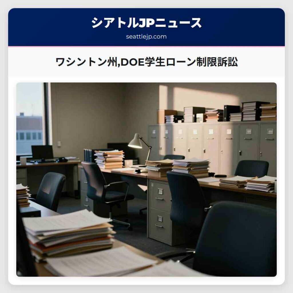 ワシントン州,DOE学生ローン制限訴訟
