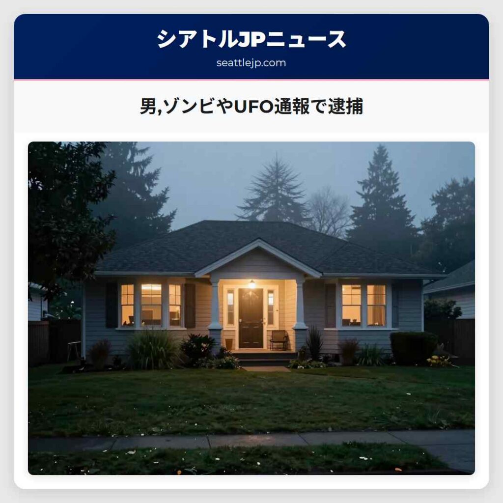 男,ゾンビやUFO通報で逮捕