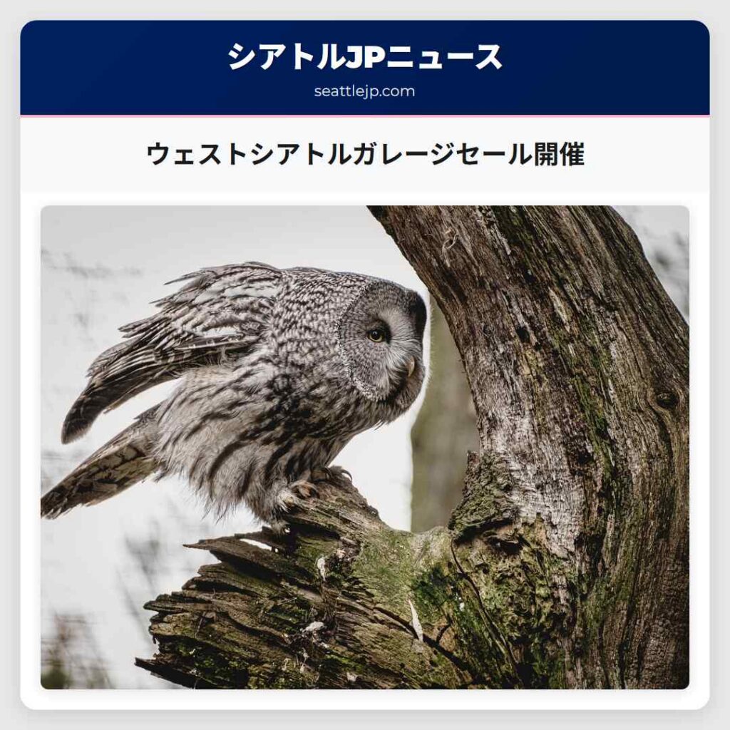 ウェストシアトルガレージセール開催