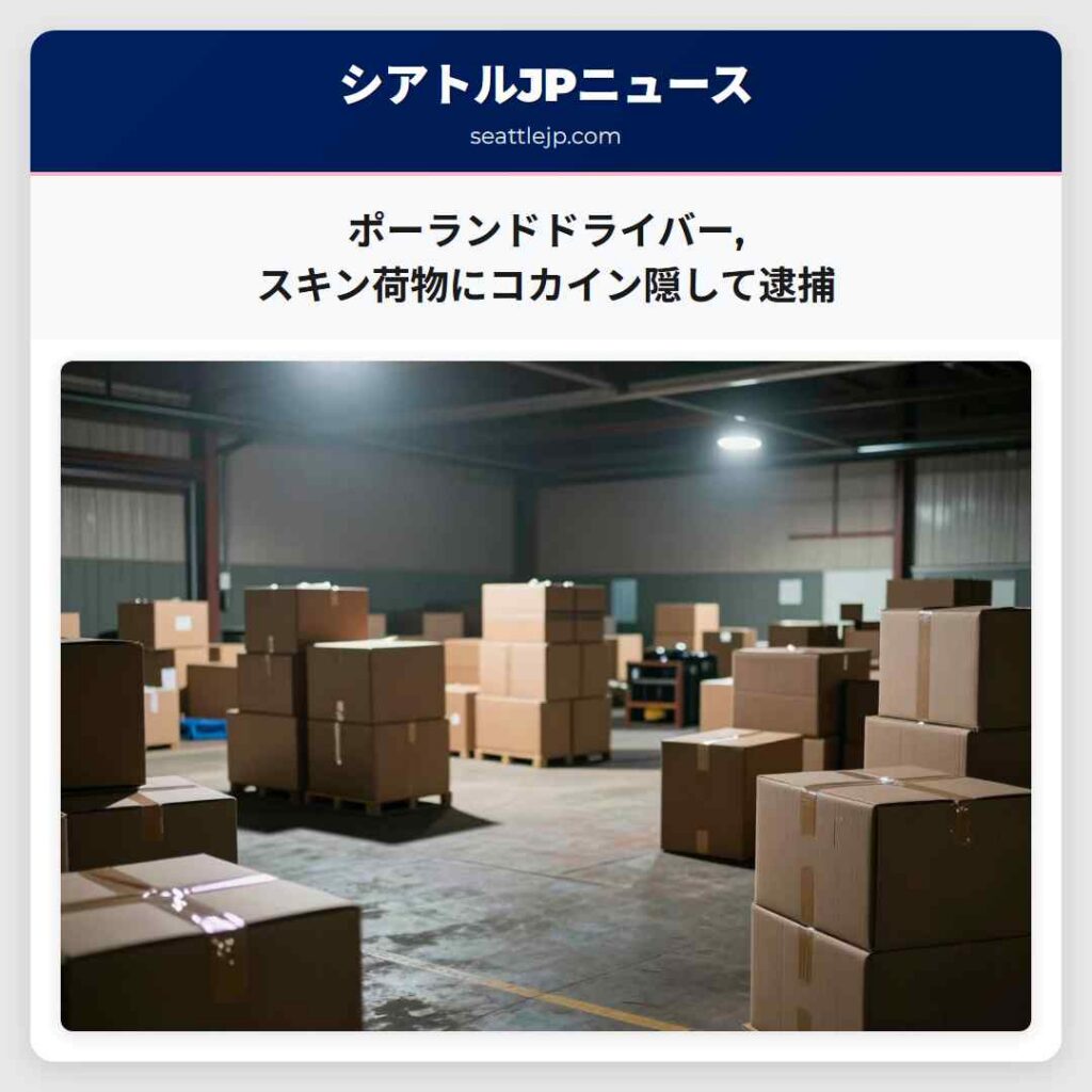 ポーランドドライバー,スキン荷物にコカイン隠して逮捕