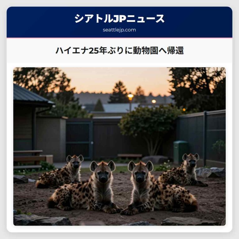 ハイエナ25年ぶりに動物園へ帰還