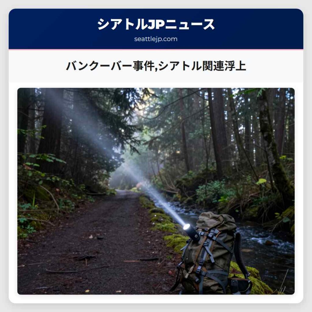 バンクーバー事件,シアトル関連浮上