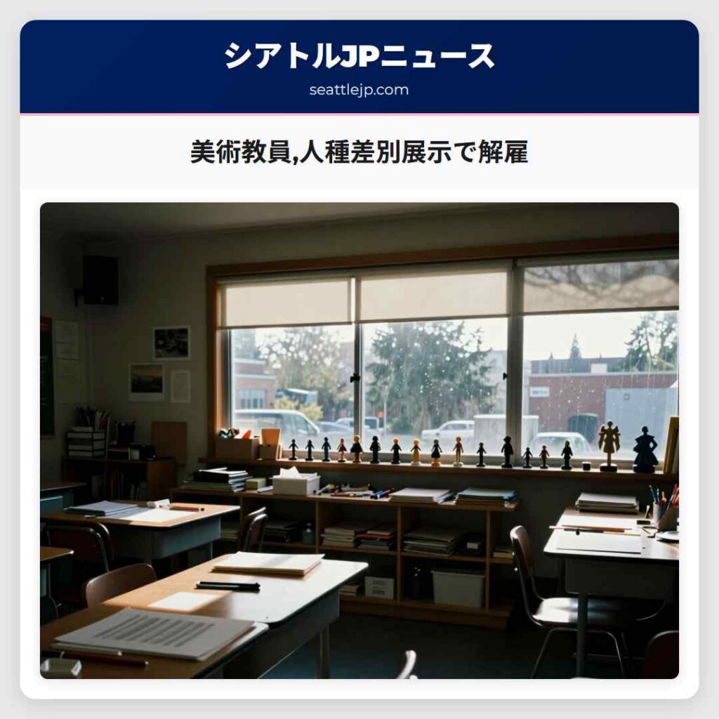 美術教員,人種差別展示で解雇