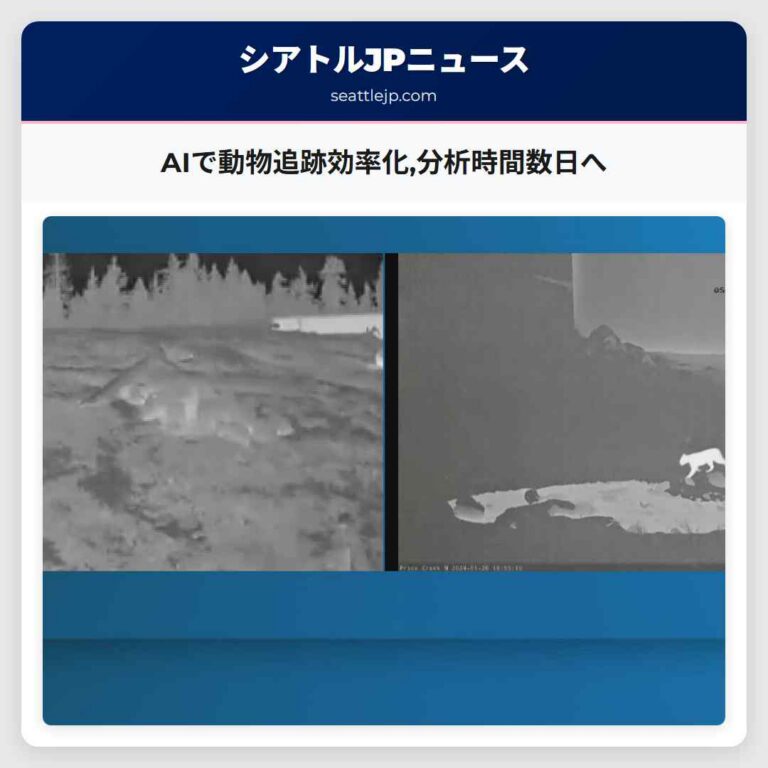 AIで動物追跡効率化分析時間数日へ