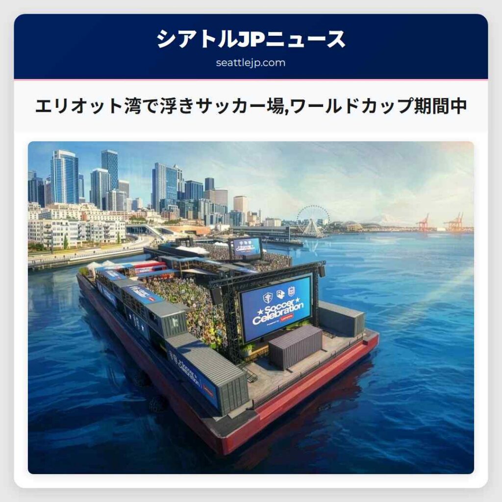 エリオット湾で浮きサッカー場,ワールドカップ期間中
