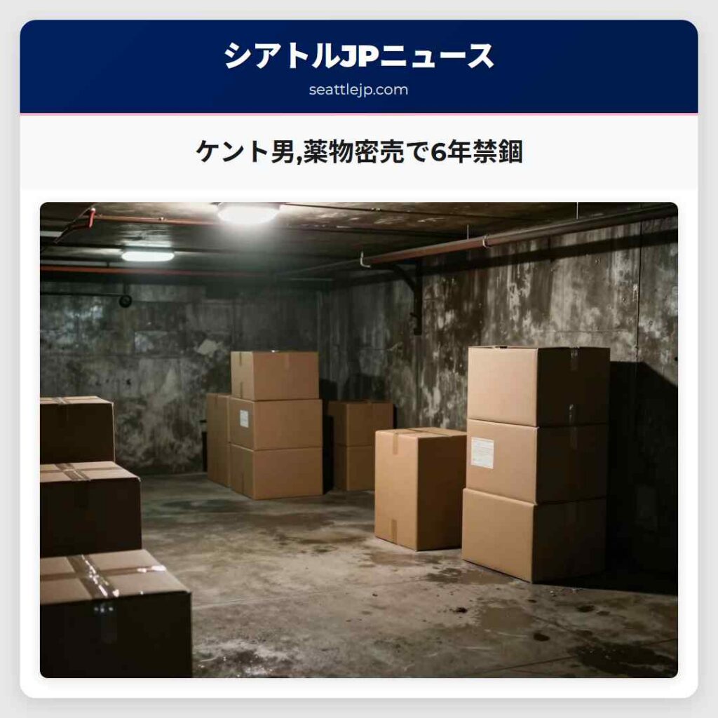 ケント男,薬物密売で6年禁錮