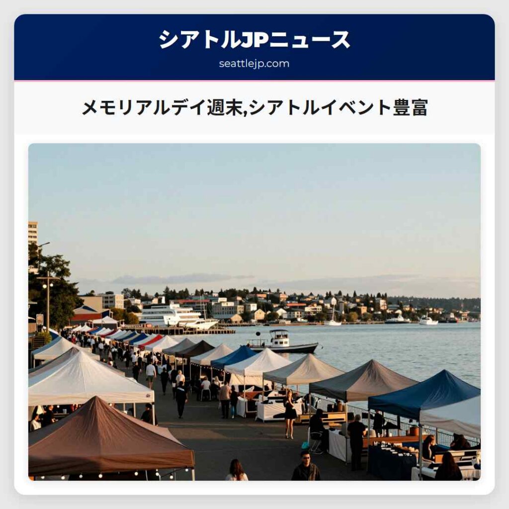 メモリアルデイ週末,シアトルイベント豊富