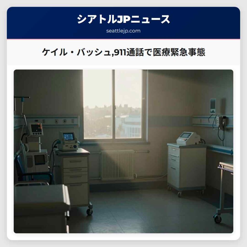 ケイル・バッシュ,911通話で医療緊急事態