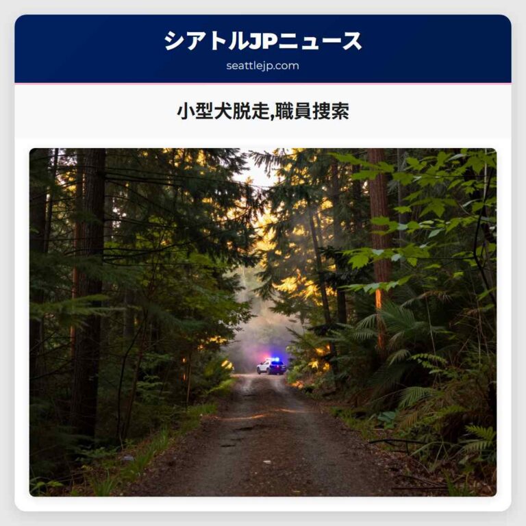 小型犬脱走職員捜索