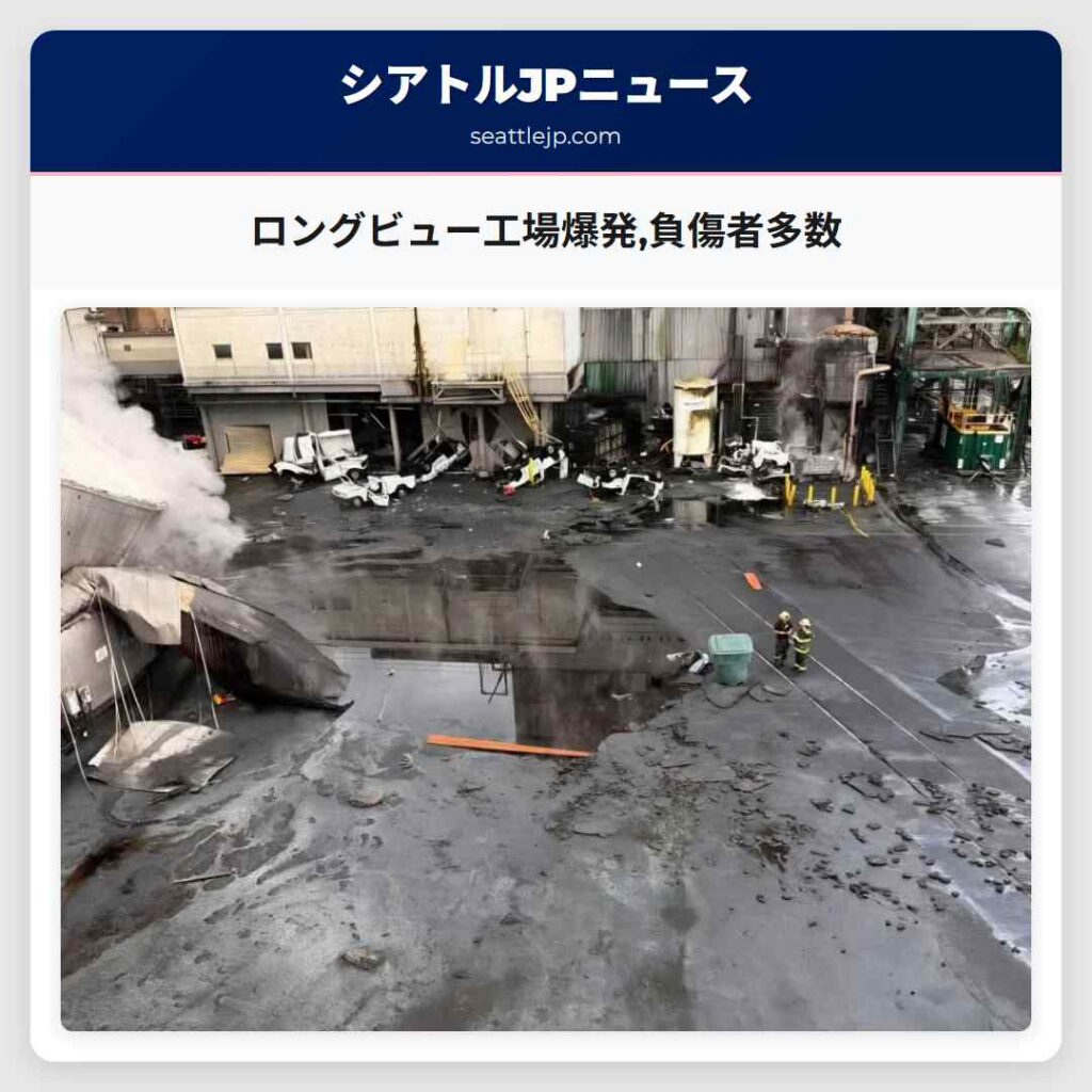 ロングビュー工場爆発,負傷者多数