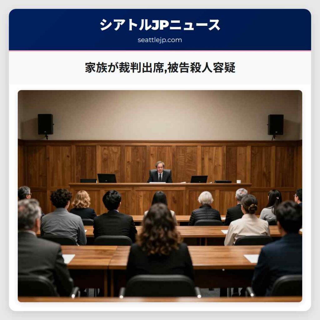 家族が裁判出席,被告殺人容疑