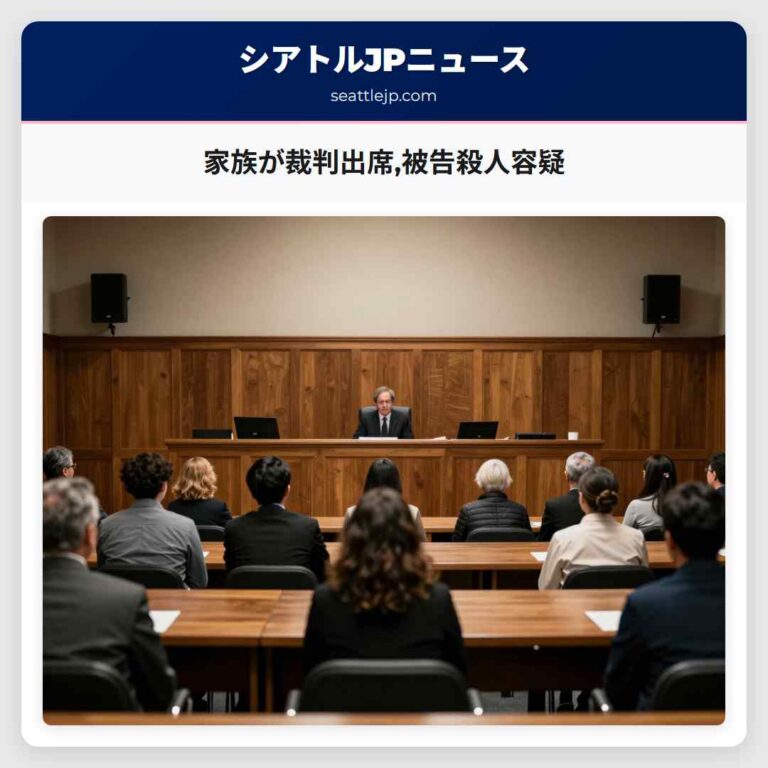 家族が裁判出席被告殺人容疑