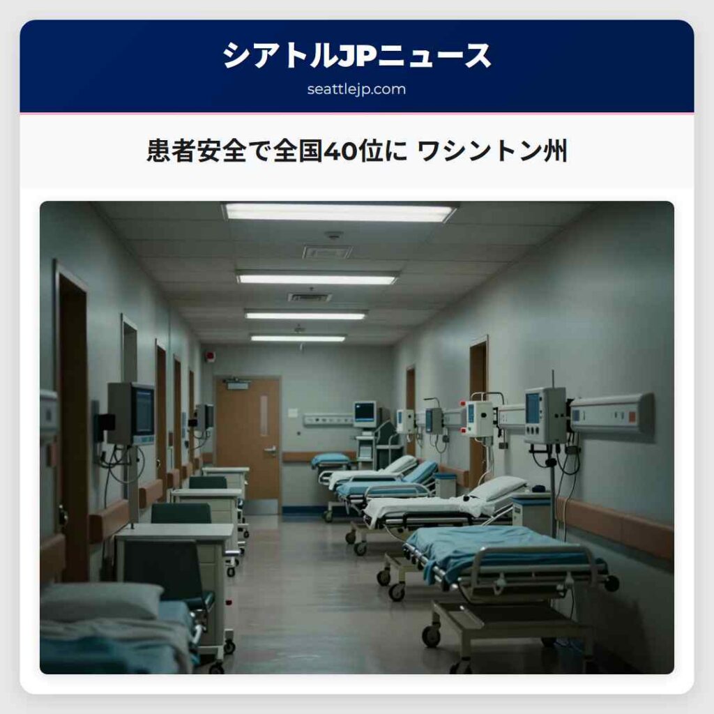 患者安全で全国40位に ワシントン州