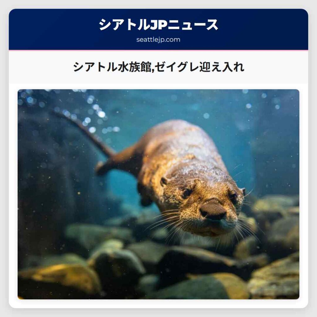 シアトル水族館,ゼイグレ迎え入れ
