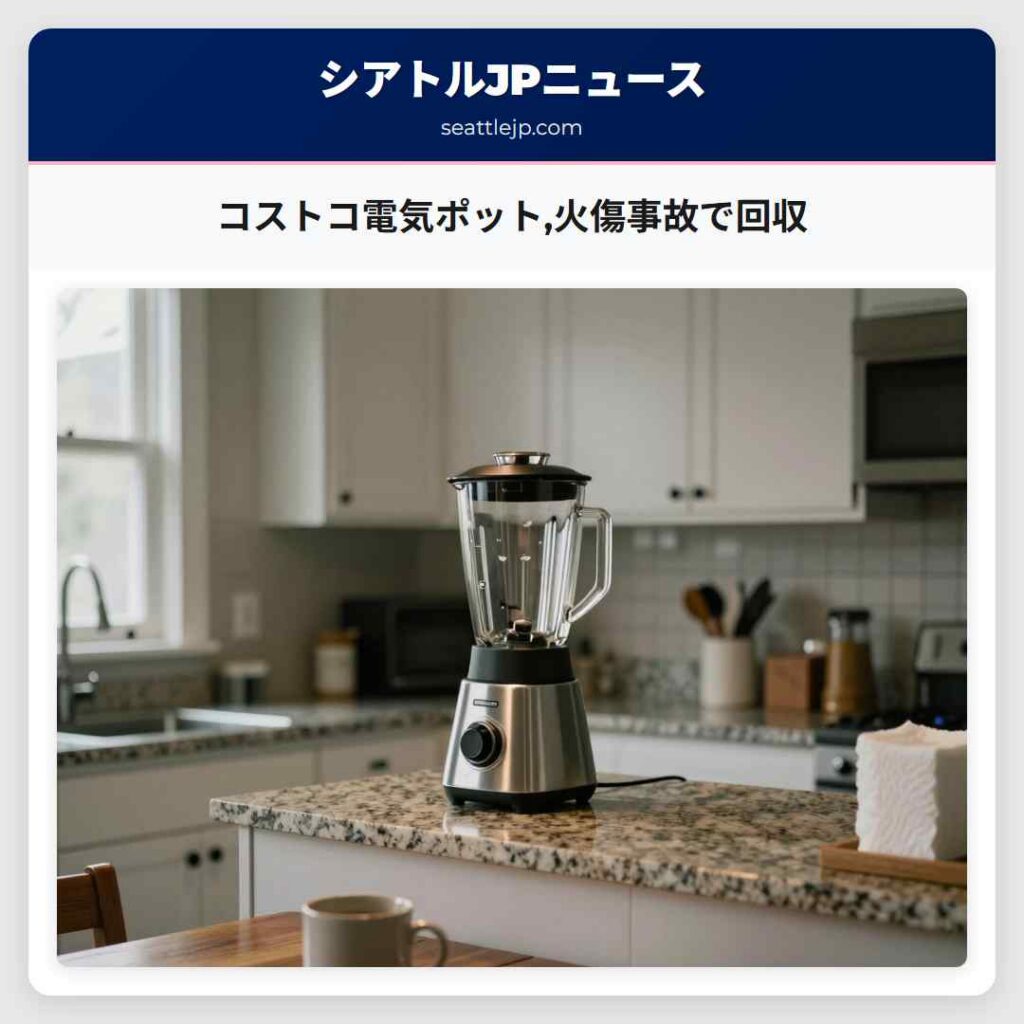 コストコ電気ポット,火傷事故で回収