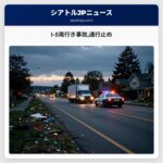 I-5南行き事故通行止め
