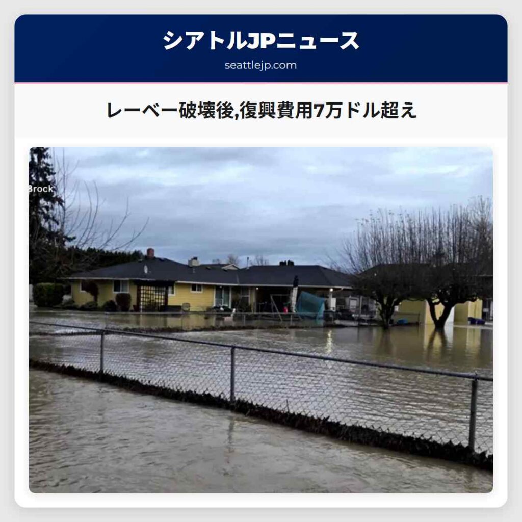 レーベー破壊後,復興費用7万ドル超え