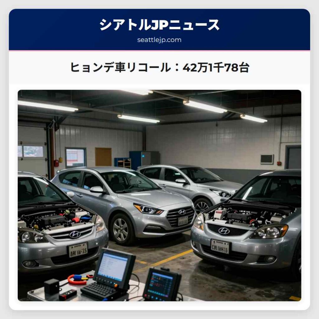 ヒョンデ車リコール：42万1千78台