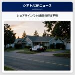 ショアラインで44歳男性行方不明