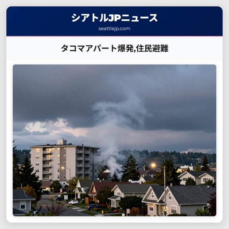 タコマアパート爆発住民避難