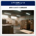 倉庫から220万ドル盗難品回収
