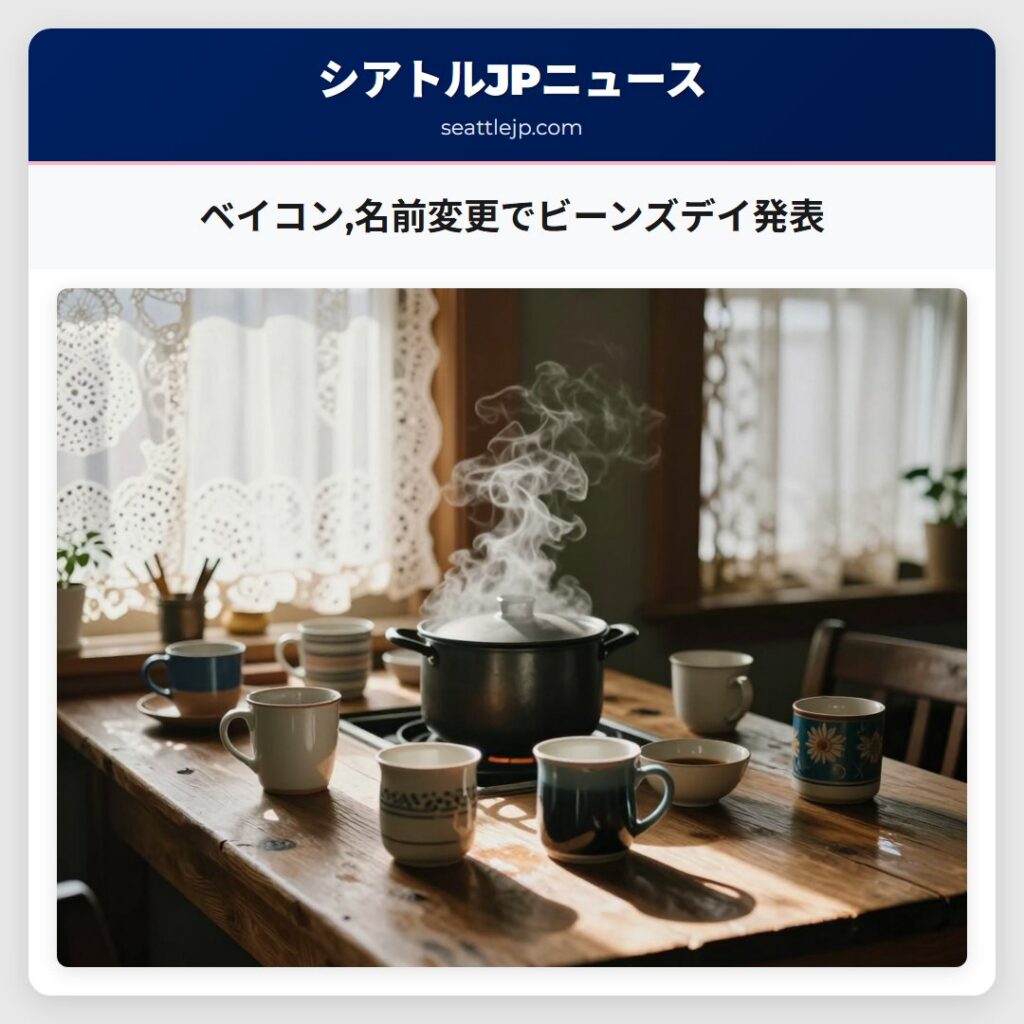 ベイコン,名前変更でビーンズデイ発表
