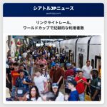 リンクライトレールワールドカップで記録的な利用者数