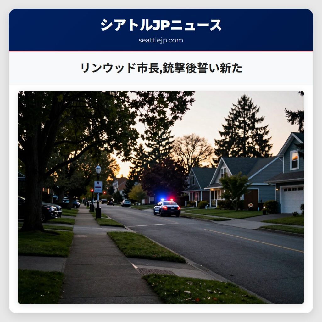 リンウッド市長,銃撃後誓い新た