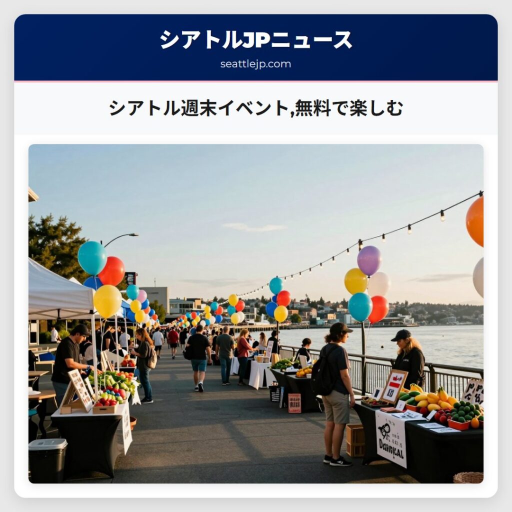 シアトル週末イベント,無料で楽しむ