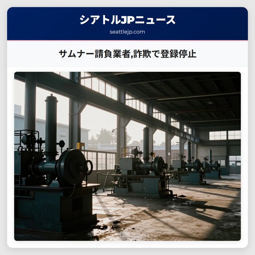 サムナー請負業者,詐欺で登録停止
