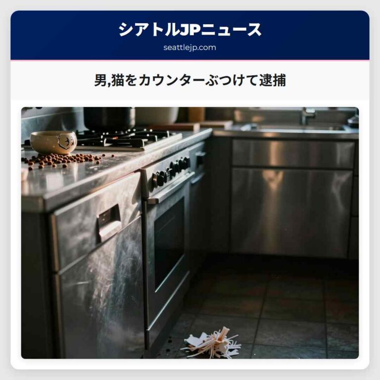 男猫をカウンターぶつけて逮捕