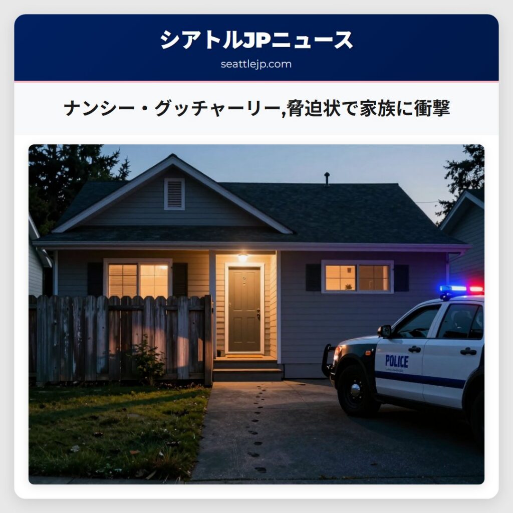ナンシー・グッチャーリー,脅迫状で家族に衝撃
