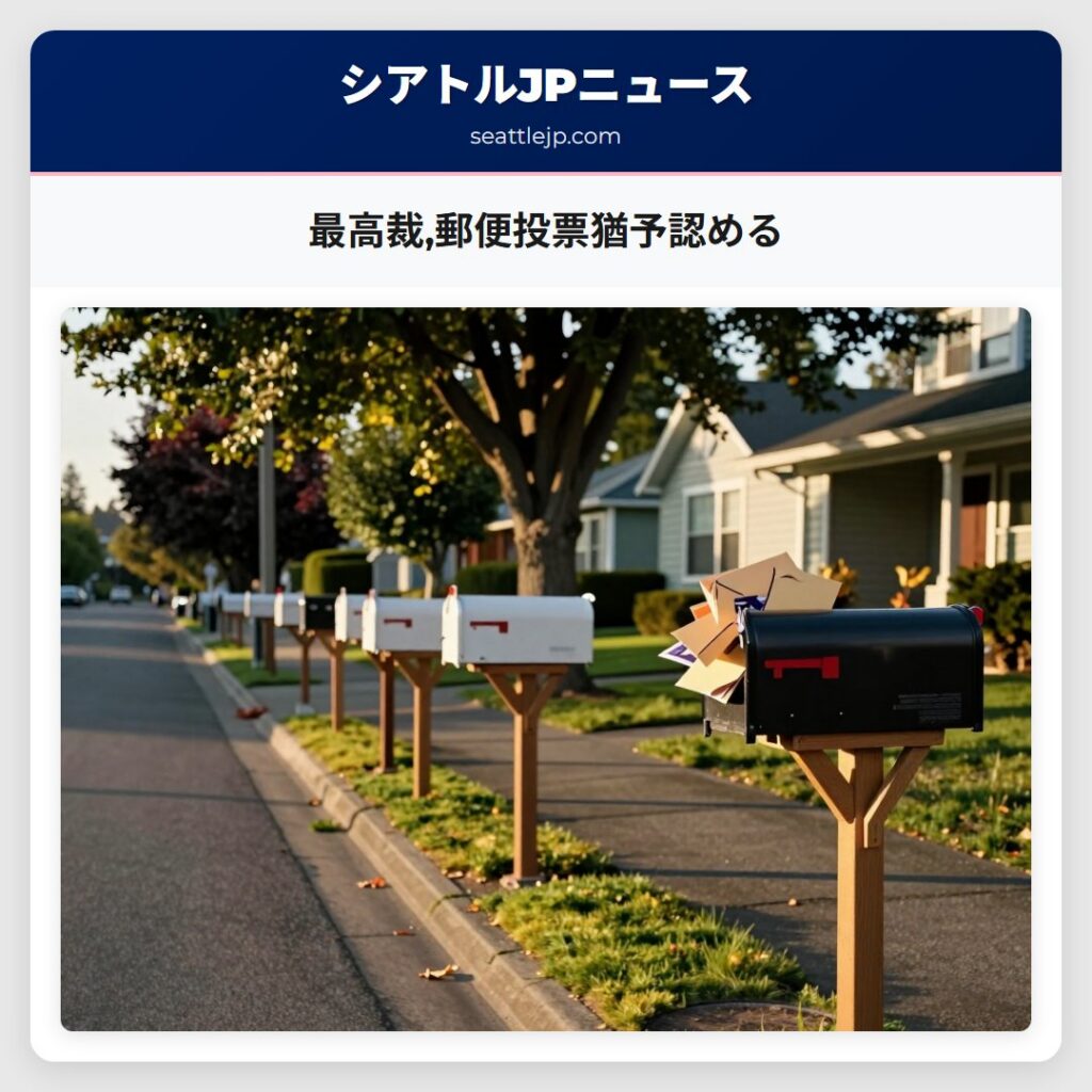 最高裁,郵便投票猶予認める
