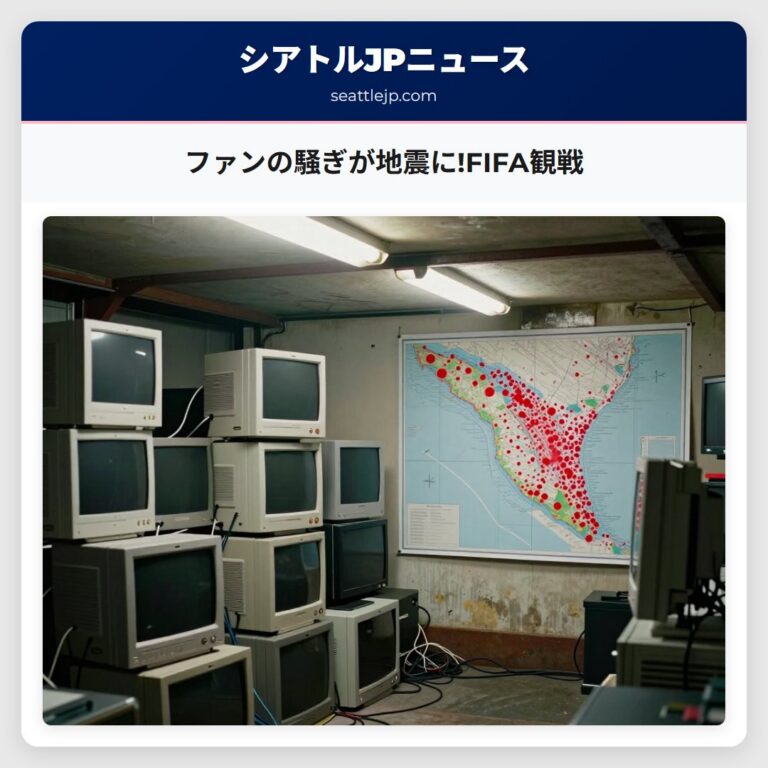 ファンの騒ぎが地震に!FIFA観戦