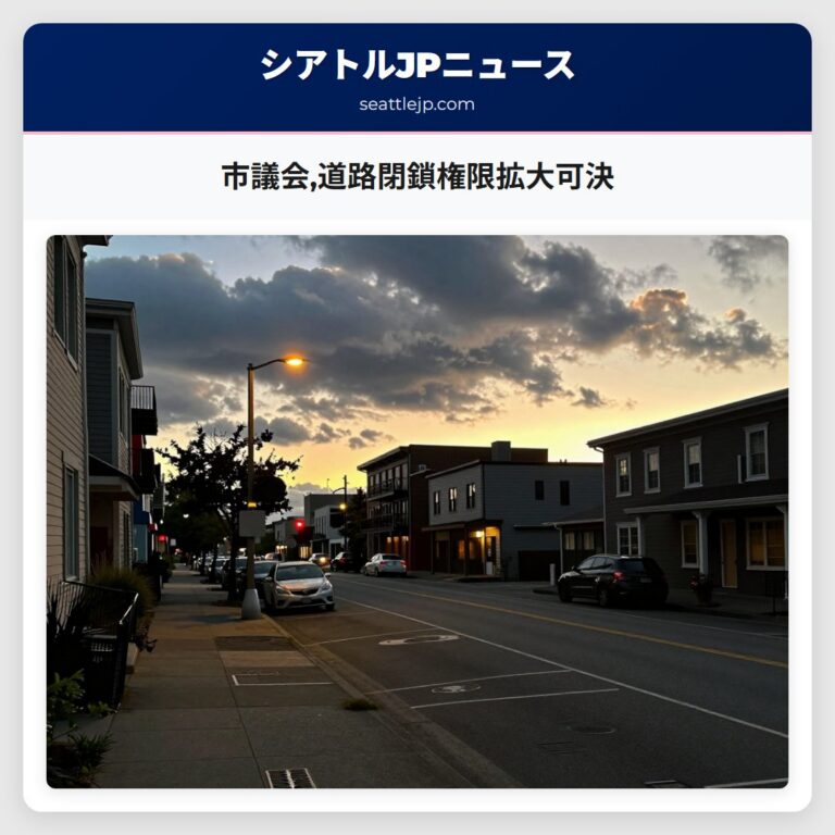 市議会道路閉鎖権限拡大可決
