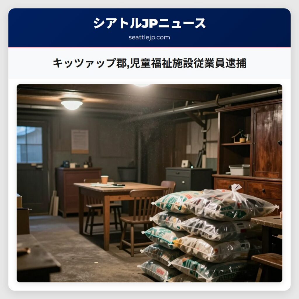 キッツァップ郡,児童福祉施設従業員逮捕