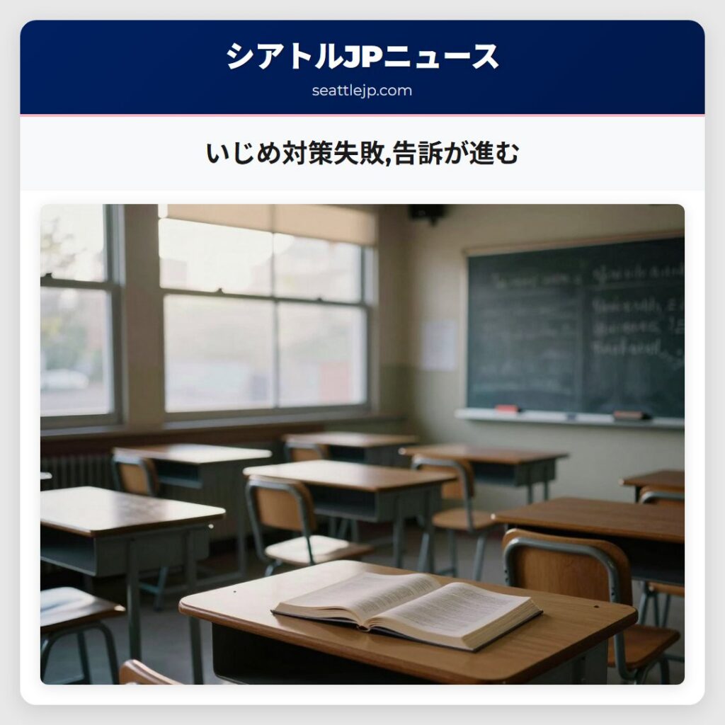 いじめ対策失敗,告訴が進む