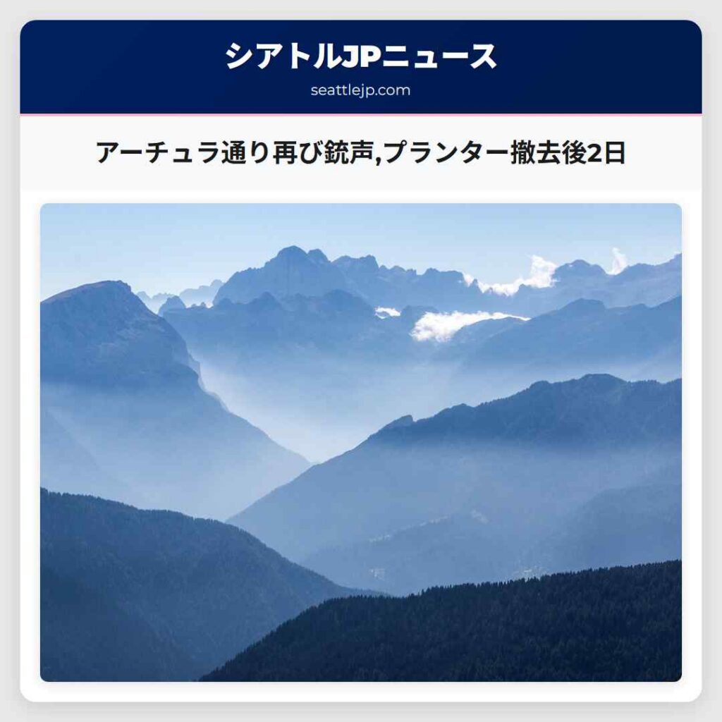 アーチュラ通り再び銃声,プランター撤去後2日